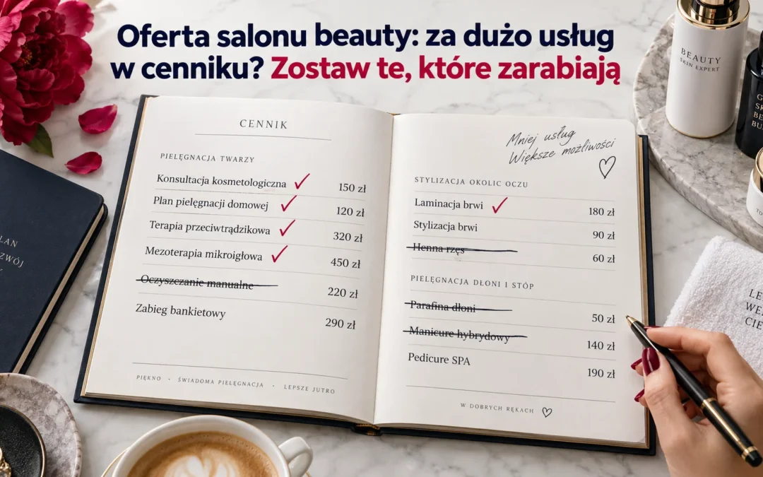 Oferta salonu beauty: jak uprościć cennik i zarabiać