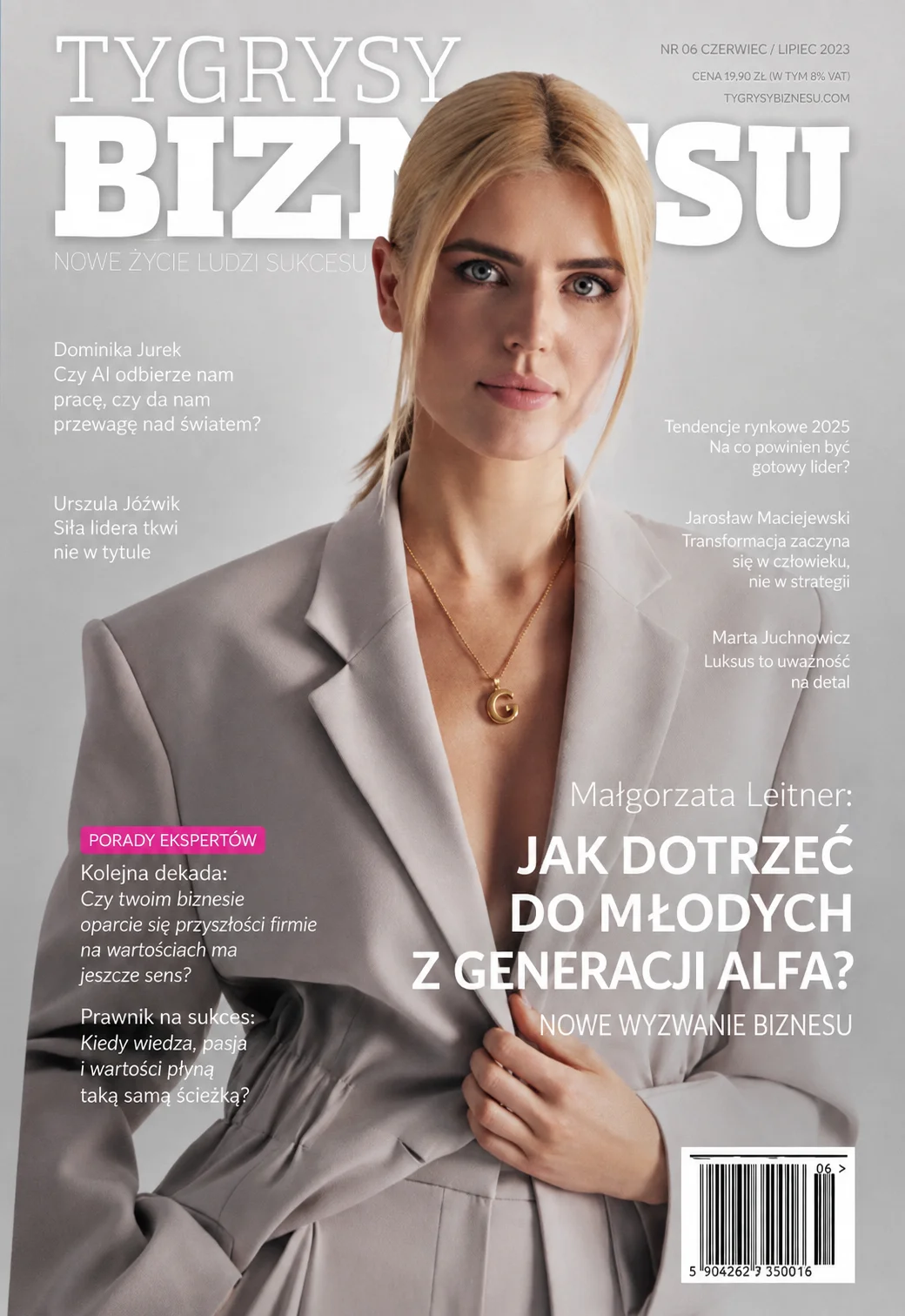 Okładka magazynu tygrysy biznesu